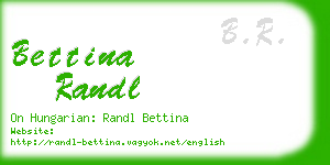 bettina randl business card